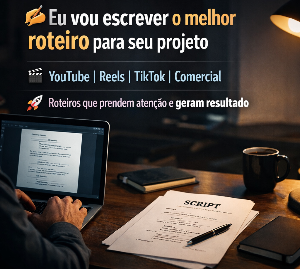 Eu vou escrever o melhor roteiro para seu projeto.